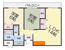 大阪府泉大津市綾井（賃貸マンション2LDK・2階・60.00㎡） その2