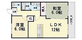 大阪府堺市西区浜寺諏訪森町西2丁（賃貸マンション2LDK・2階・57.06㎡） その2