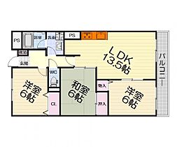 大阪府泉大津市豊中町2丁目（賃貸マンション3LDK・3階・66.21㎡） その2