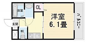 大阪府堺市西区神野町3丁（賃貸アパート1K・2階・21.65㎡） その2