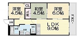 大阪府高石市東羽衣1丁目（賃貸マンション3LDK・4階・58.00㎡） その2