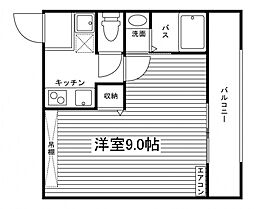 ビアンコ京都西陣 3階1Kの間取り