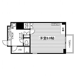 ピープ雀ケ森 1Kの間取図画像