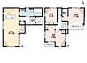 間取り：南西向き、全居室2面採光で陽当たり・通風良好。2階洋室は間仕切対応のため、ライフスタイルの変化に合わせて4LDKへ変更できます＾＾