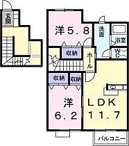 三重県員弁郡東員町大字鳥取（賃貸アパート2LDK・2階・65.64㎡） その2