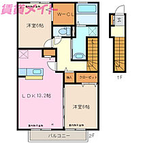 三重県四日市市西松本町（賃貸アパート2LDK・2階・69.46㎡） その2