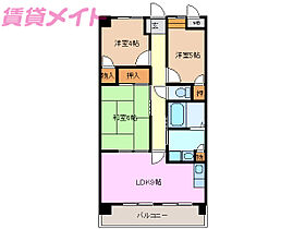 三重県いなべ市員弁町笠田新田（賃貸マンション3LDK・4階・57.00㎡） その2