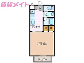 Rever F  ｜ 三重県三重郡菰野町大字菰野（賃貸アパート1K・1階・28.41㎡） その2