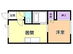 間取図画像 1DK