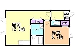 間取図画像 1LDK