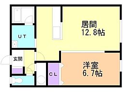 間取図画像 1LDK