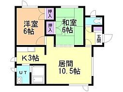 間取図画像 2LDK