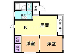 間取図画像 2LDK