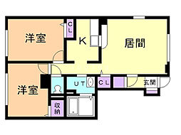 間取図画像 2LDK