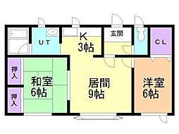 間取図画像 2LDK