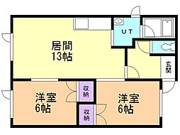 間取図画像 2LDK