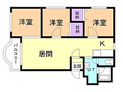 間取図画像 3LDK