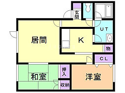 間取図画像 2LDK