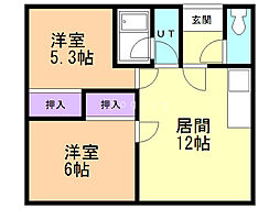 間取図画像 2LDK