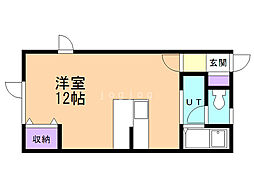 ハイツまほろ ワンルームの間取図画像