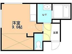 グランコンフォート双葉 ワンルームの間取図画像