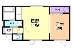 '07レジェンド 1LDKの間取図画像