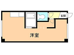 パークサイドQ ワンルームの間取図画像