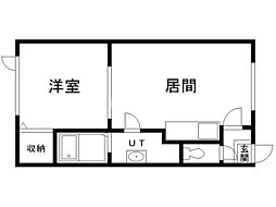 ロイヤルエステート 1DKの間取図画像