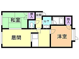 メゾンフラーリッシュ 2LDKの間取図画像