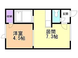 間取図画像 1LDK