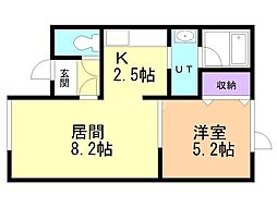 間取図画像 1LDK