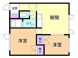 ひまわりハイツII 2階/202