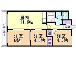 間取図画像 3LDK
