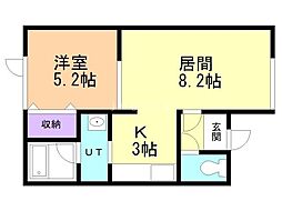 間取図画像 1LDK