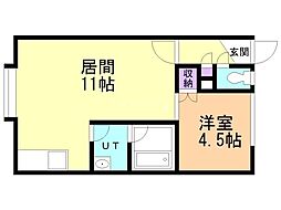 間取図画像 1LDK