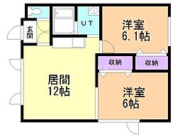 間取図画像 2LDK