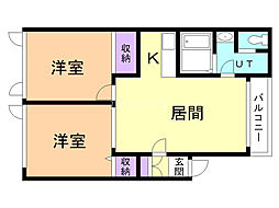 間取図画像 2LDK
