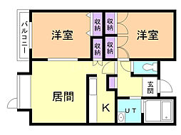 間取図画像 2LDK