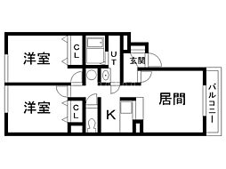 間取図画像 2LDK