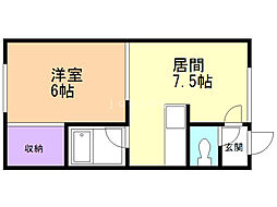 まいけるハウス 1DKの間取図画像