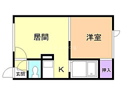 スターハイツ 1DKの間取図画像