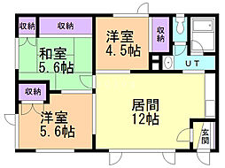 メゾンドール 3LDKの間取図画像