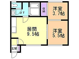 間取図画像 2LDK