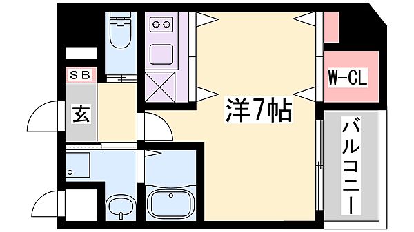 TOYOTOMi　ＳＴＡＹ　ｐｒｅｍｉｕｍ神戸湊川公園 201｜兵庫県神戸市兵庫区福原町(賃貸マンション1R・2階・25.30㎡)の写真 その2