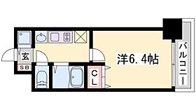 プレサンス三ノ宮駅前プライムタイム 802 ｜ 兵庫県神戸市中央区琴ノ緒町２丁目（賃貸マンション1K・8階・21.02㎡） その2