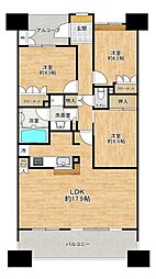 エステ・シティ船橋五番館 3LDKの間取図画像