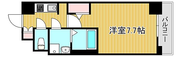 S-RESIDENCE難波EAST ｜大阪府大阪市浪速区日本橋5丁目(賃貸マンション1K・7階・25.42㎡)の写真 その2