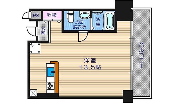 アーバンスタイル心斎橋 605｜大阪府大阪市中央区西心斎橋1丁目(賃貸マンション1R・6階・31.58㎡)の写真 その2