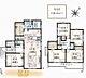間取り：1号棟　5998万円
