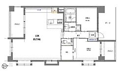 エステムコート都島キャトルプランシュ 2LDKの間取り